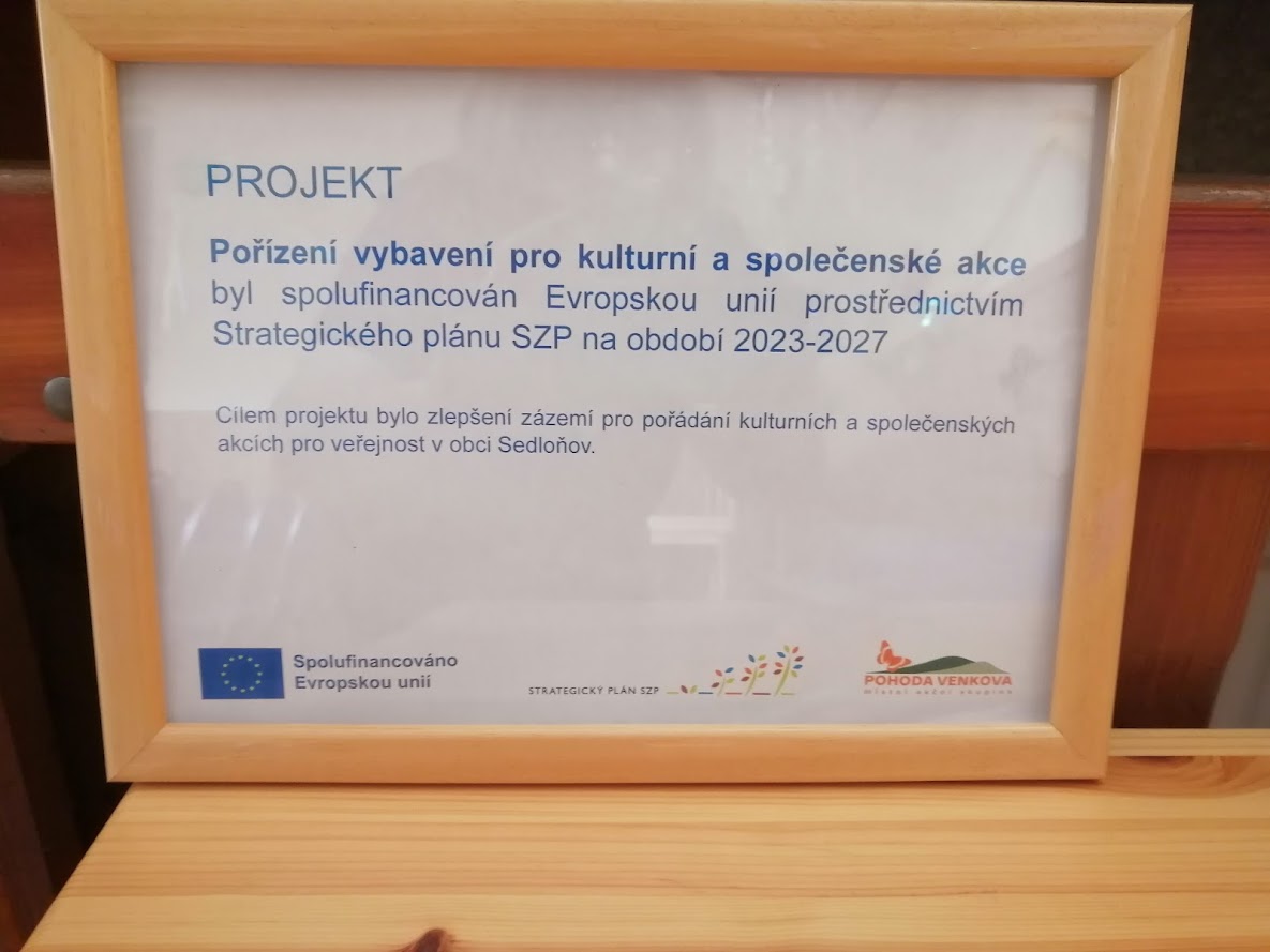 Informace o projektu - Pořízení vybavení pro kulturní a společenské akce